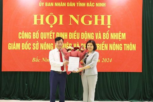 Chủ tịch Thành phố Bắc Ninh được bổ nhiệm làm Giám đốc Sở Nông nghiệp