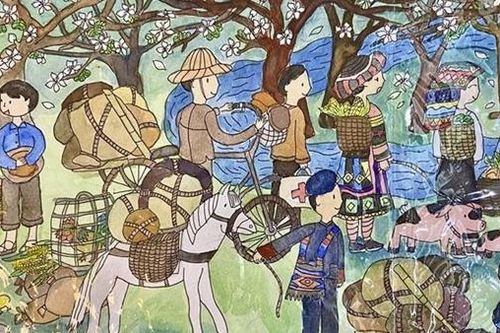 Hơn 422.000 tác phẩm dự thi vẽ tranh kỷ niệm 70 năm chiến thắng Điện Biên Phủ