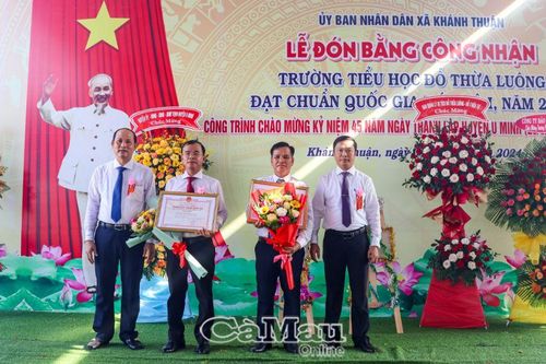 Trường Tiểu học Ðỗ Thừa Luông đạt chuẩn quốc gia