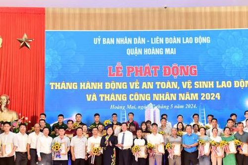 Quận Hoàng Mai: Hưởng ứng 'Tháng Công nhân' bằng việc làm cụ thể