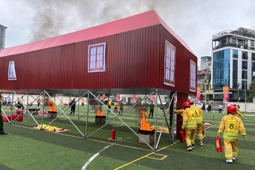 Sôi nổi hội thi Tổ liên gia an toàn PCCC của quận Đống Đa