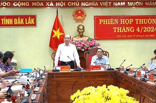 Ủy ban nhân dân tỉnh Đắk Lắk tổ chức phiên họp thường kỳ tháng 4