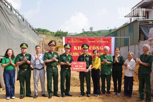 Bộ đội Biên phòng Sơn La khởi công xây dựng nhà đồng đội