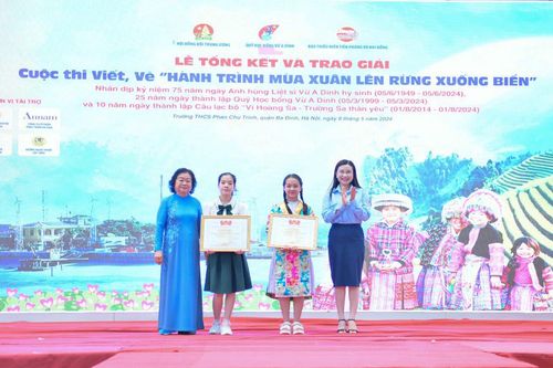 Trao giải cuộc thi Viết, Vẽ 'hành trình mùa xuân lên rừng, xuống biển'