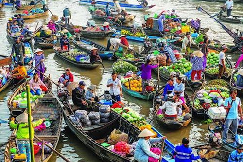 TP.HCM: Tái hiện chợ nổi miền Tây trên kênh Nhiêu Lộc - Thị Nghè