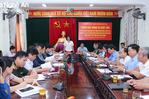 Nam Đàn quyết tâm về đích huyện nông thôn mới nâng cao vào cuối năm 2024