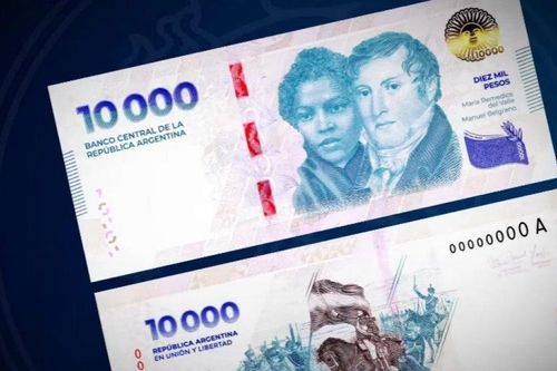 Argentina chính thức đưa vào lưu hành tờ tiền 10.000 peso mới