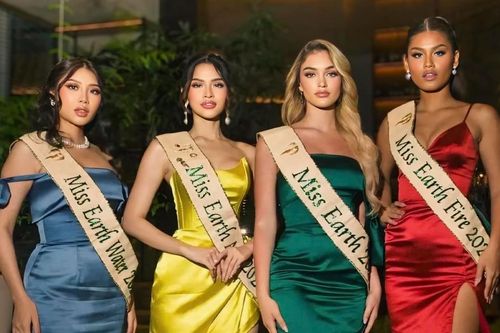 Hoa hậu Lan Anh phát tướng khi đọ dáng cùng hội chị em Miss Earth 2023