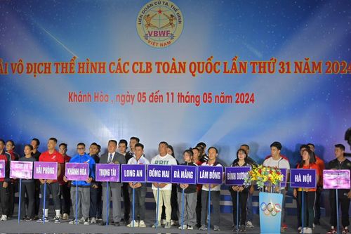 Gần 200 vận động viên tham dự Giải vô địch Thể hình các câu lạc bộ toàn quốc 2024