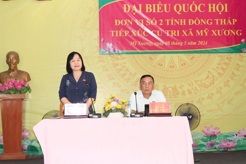 Đại biểu Quốc hội tiếp xúc cử tri 2 huyện Tháp Mười và Cao Lãnh
