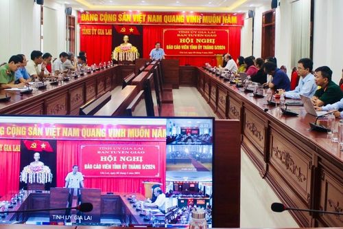 Gia Lai: 1.051 đại biểu tham dự hội nghị báo cáo viên Tỉnh ủy tháng 5-2024