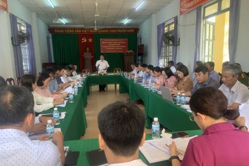 Bí thư Thành ủy Cam Ranh làm việc với xã Cam Thịnh Tây