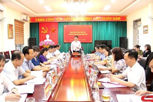 Ban Dân vận Tỉnh ủy làm việc với Hiệp hội Doanh nghiệp tỉnh