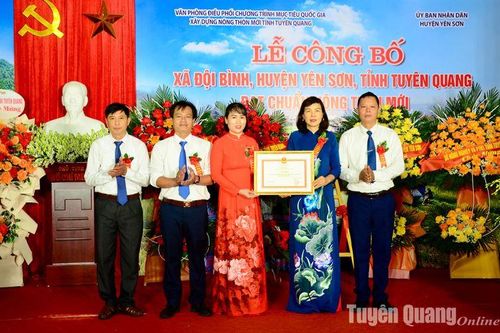 Xã Đội Bình đạt chuẩn nông thôn mới