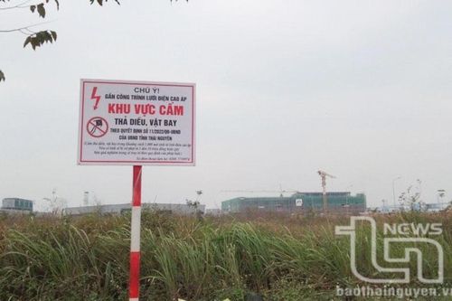 TP. Phổ Yên: Cắm 93 biển cấm thả diều gần đường dây trung áp