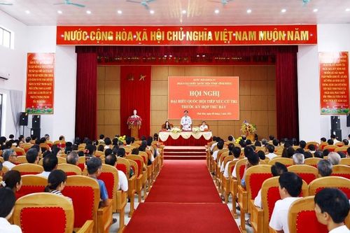 Vĩnh Phúc: Đoàn Đại biểu Quốc hội tỉnh tiếp xúc cử tri tại huyện Lập Thạch