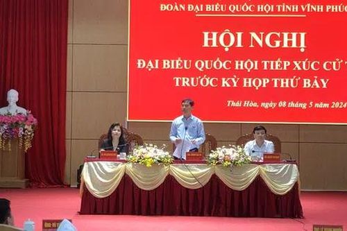 Vĩnh Phúc: Đoàn đại biểu Quốc hội tiếp xúc cử tri huyện Lập Thạch