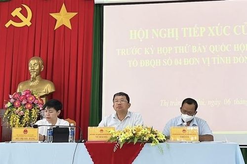Chủ nhiệm Ủy ban Đối ngoại Vũ Hải Hà tiếp xúc cử tri tại Đồng Nai