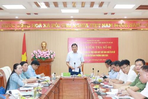 Huyện Đan Phượng phát huy dân chủ ở cơ sở gắn với triển khai hiệu quả các dự án lớn