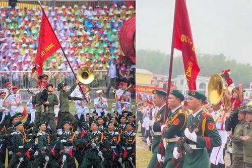 'Em bé tượng đài' dưới mưa trong đại lễ kỷ niệm Chiến thắng Điện Biên Phủ là ai?