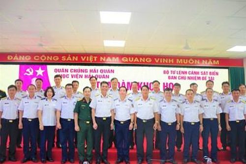 Bộ tư lệnh Cảnh sát biển Việt Nam thăm và làm việc với Học viện Hải quân