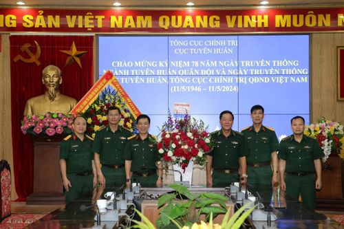Chúc mừng Cục Tuyên huấn, Văn phòng Tổng cục Chính trị nhân Ngày truyền thống