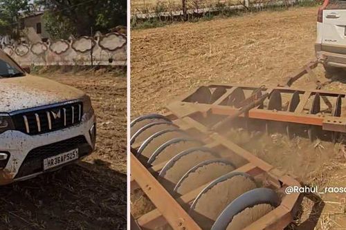 Nông dân Ấn Độ đem xe SUV mới mua đi cày ruộng gây chú ý