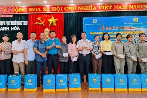 Công đoàn ngành nông nghiệp và phát triển nông thôn phát động 'Tháng hành động về an toàn vệ sinh lao động' và 'Tháng Công nhân' năm 2024