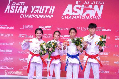 Giải jujitsu vô địch trẻ châu Á: Vận động viên Đồng Nai đoạt 3 huy chương vàng