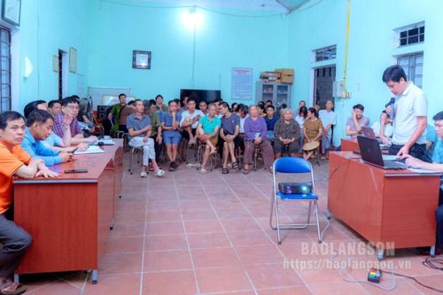Văn Lãng: Lấy ý kiến của người dân về dự án đường giao thông khu phi thuế quan