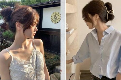 Búi tóc chuẩn Hàn tạo vẻ đẹp thanh lịch trong ngày hè