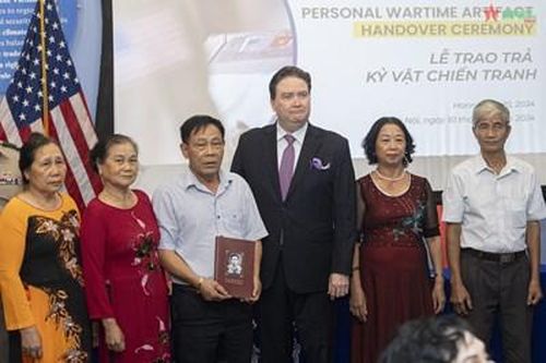 Hoa Kỳ trao trả kỷ vật chiến tranh của các liệt sĩ và cựu chiến binh Việt Nam
