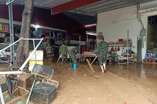 Điện Biên: Hơn 150 cán bộ, chiến sĩ lực lượng vũ trang khắc phục hậu quả thiên tai