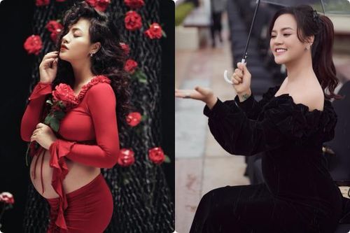 'My Sói' Thu Quỳnh chăm khoe dáng với bụng bầu vượt mặt