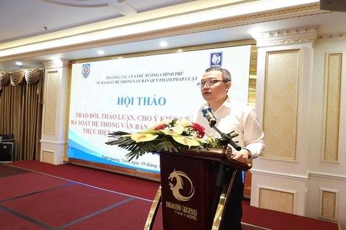 Hội thảo về kết quả rà soát hệ thống văn bản quy phạm pháp luật