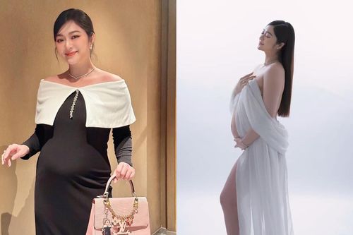 Nữ diễn viên Việt khoe bụng bầu to lớn cận ngày sinh, danh tính ông xã vẫn giấu kín