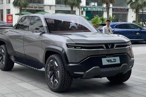 Bán tải điện VinFast VF Wild bất ngờ lộ diện tại Vincom Mega Mall Ocean Park