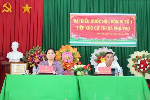 Đại biểu Quốc hội tiếp xúc cử tri huyện Tam Nông