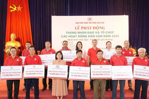 Hội Chữ thập đỏ tỉnh phát động 'Tháng nhân đạo' năm 2024