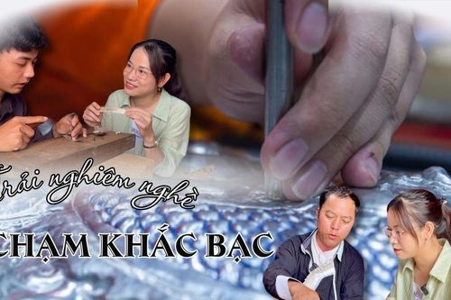 Trải nghiệm nghề chạm khắc bạc của người Dao
