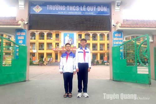 Trường THCS Lê Quý Đôn có 2 học sinh xuất sắc đoạt giải Kỳ thi Olympic Toán TIMO quốc tế