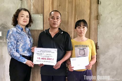 Trên 63 triệu đồng ủng hộ anh Đào Văn Chuẩn