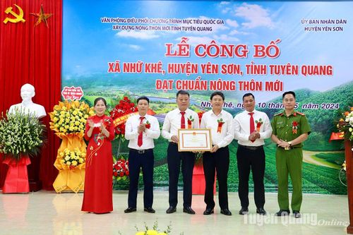 Lễ công bố xã Nhữ Khê đạt chuẩn nông thôn mới