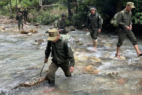 Đồng bào thiểu số chung sức giữ rừng ở miền núi Nam Giang