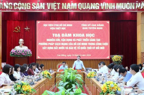 Tọa đàm khoa học 'Nghiên cứu, vận dụng và phát triển sáng tạo phương pháp cách mạng Hồ Chí Minh trong công cuộc xây dựng đất nước và bảo vệ Tổ quốc thời kỳ đổi mới'