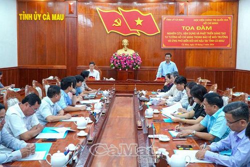 Tọa đàm về bảo vệ môi trường và ứng phó biến đổi khí hậu