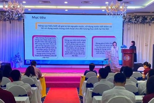 Học sinh Hà Nội được học cách tiết kiệm nước