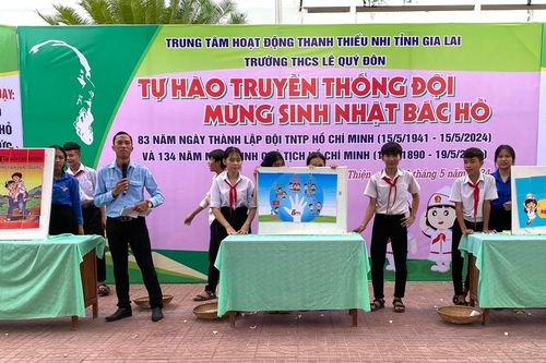 Hơn 300 học sinh Trường THCS Lê Quý Đôn tham gia Ngày hội kỹ năng công tác Đội
