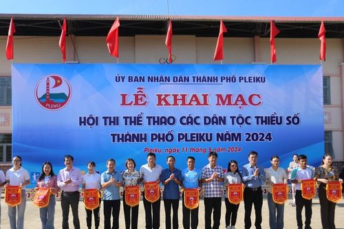 Gần 600 vận động viên tranh tài ở Hội thi thể thao các dân tộc thiểu số TP. Pleiku