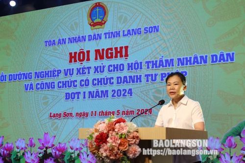 Gần 400 đại biểu dự hội nghị bồi dưỡng nghiệp vụ xét xử